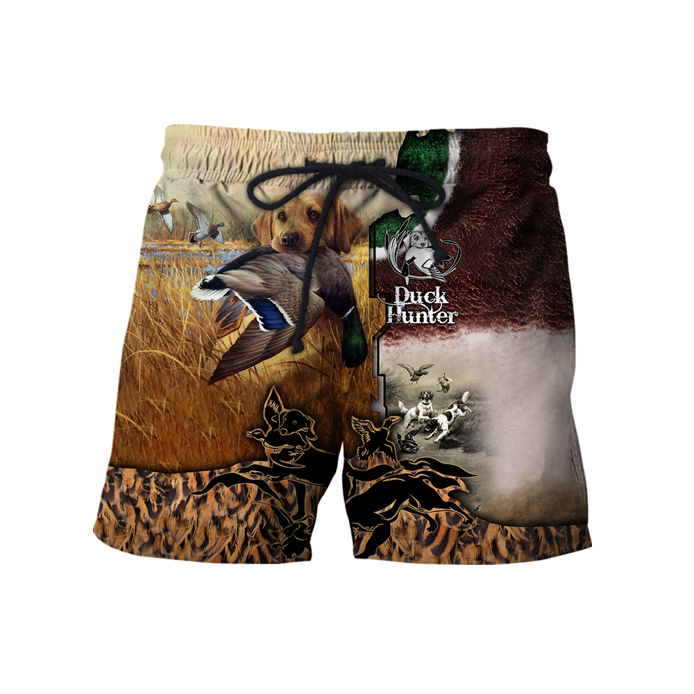 Mallard Duck Hunting 3D Printing Shirts for Men and Women AM020105-Apparel-TT-Shorts-S-Vibe Cosy™