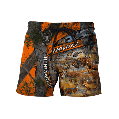 Huntaholic Camo Over Printed Unisex Deluxe Hoodie ML