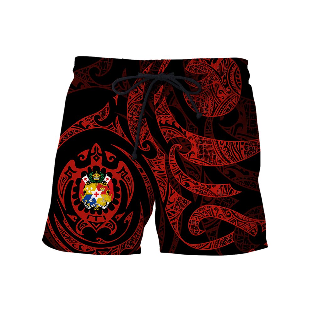 Tonga in My Heart Polynesian Tattoo Style 3D Printed Shirts AM190201-Apparel-TT-Shorts-S-Vibe Cosy™
