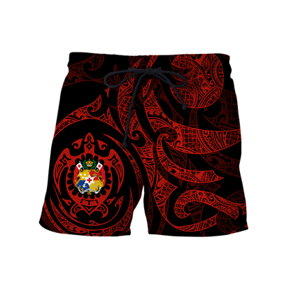 Tonga in My Heart Polynesian Tattoo Style 3D Printed Shirts AM190201-Apparel-TT-Shorts-S-Vibe Cosy™