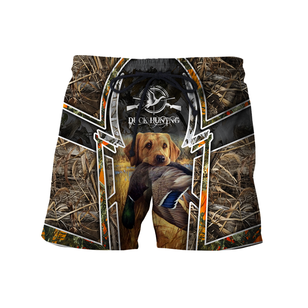 Mallard Duck Hunting 3D All Over Printed Shirts for Men and Women AM261101-Apparel-TT-Shorts-S-Vibe Cosy™