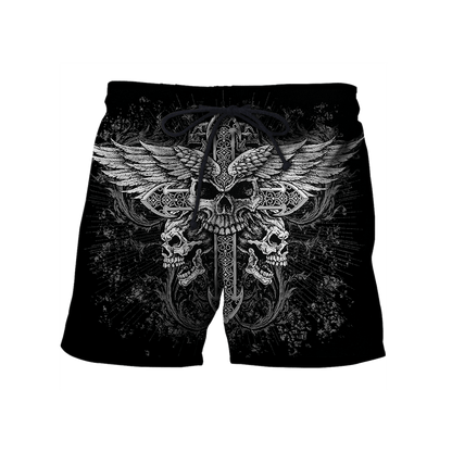 Cross Skull Tattoo Hoodie 3D All Over Printed Shirts AM092040-LAM