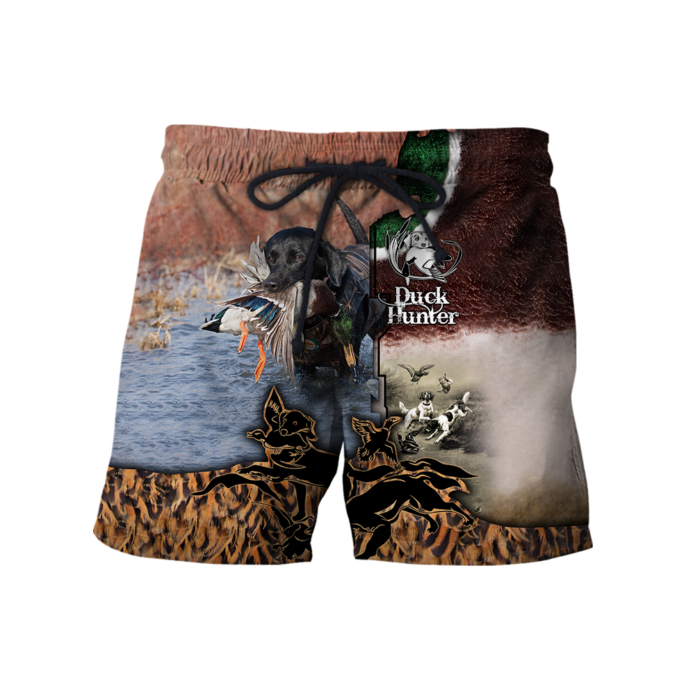 Mallard Duck Hunting 3D Printing Shirts for Men and Women AM020102-Apparel-TT-Shorts-S-Vibe Cosy™