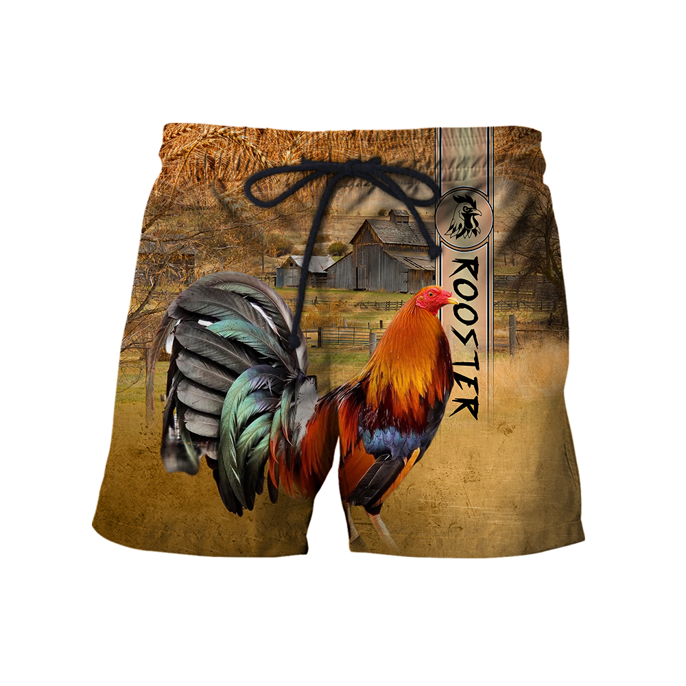 Rooster 3D All Over Printed Shirts for Men and Women AM251201 NM-Apparel-NM-Shorts-S-Vibe Cosy™