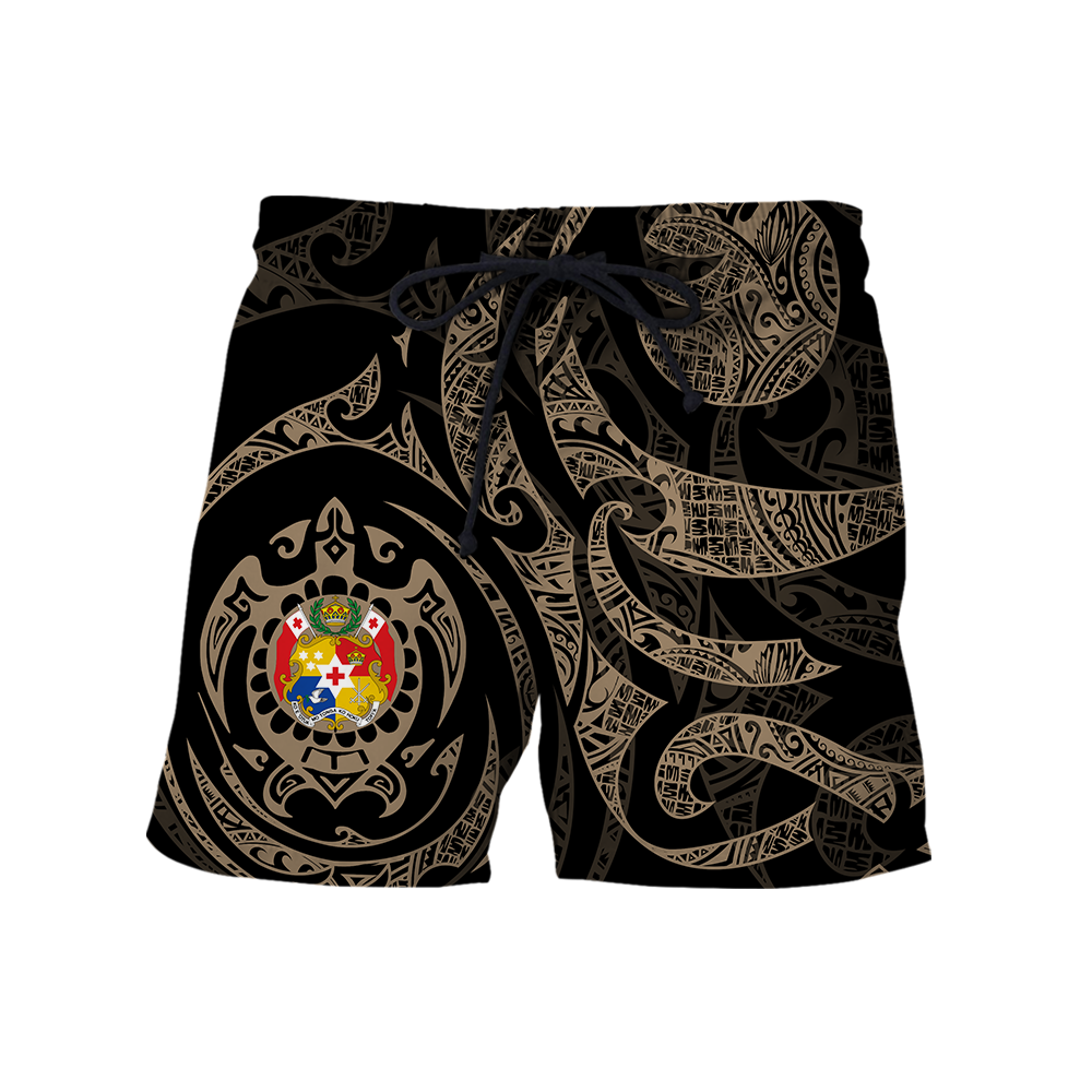 Tonga in My Heart Polynesian Tattoo Style 3D Printed Shirts AM190205-Apparel-TT-Shorts-S-Vibe Cosy™