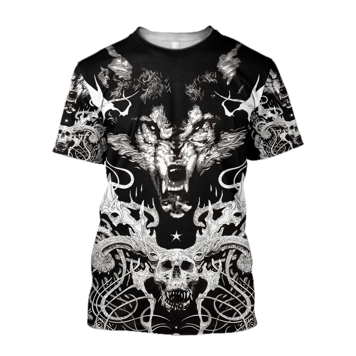 3D All Over Printed Wolf Tattoo Unisex Shirts AM102066