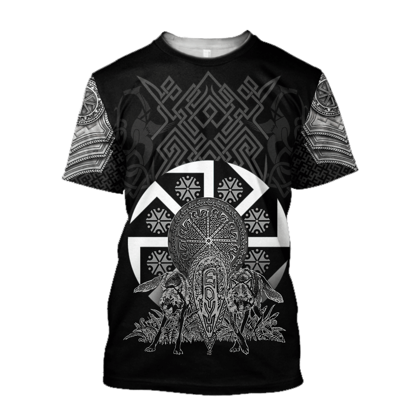 Tribal Wolf Tattoo Slavic Unisex Shirts AM102082ST