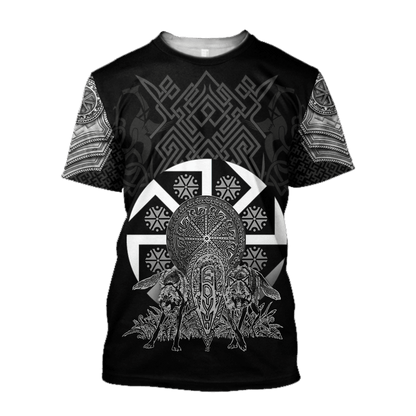 Tribal Wolf Tattoo Slavic Unisex Shirts AM102082ST