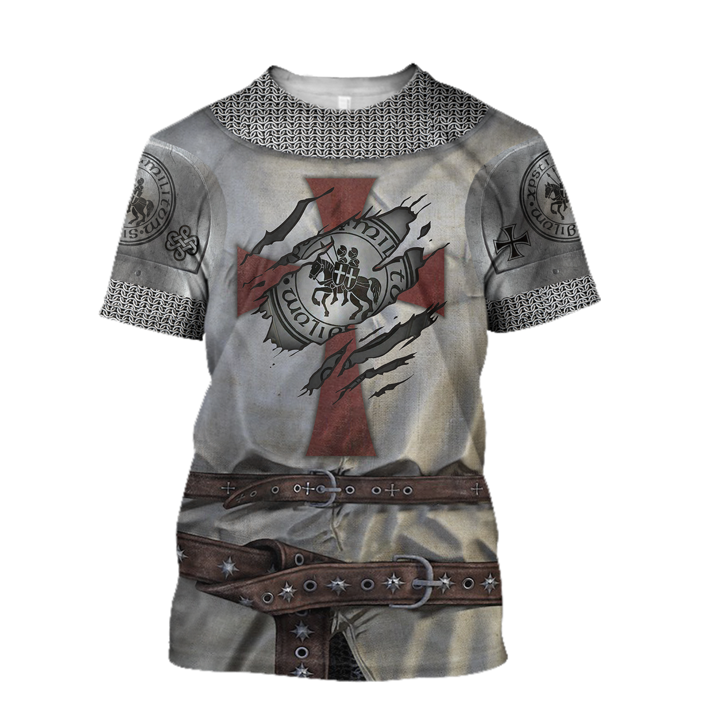 3D All Over Printed Knight Templar Version 3.0-Apparel-HP Arts-T-Shirt-S-Vibe Cosy™