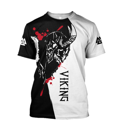 Vikings Odin 3D All Over Printed Shirts For Men and Women-Apparel-HP Arts-T-Shirt-S-Vibe Cosy™