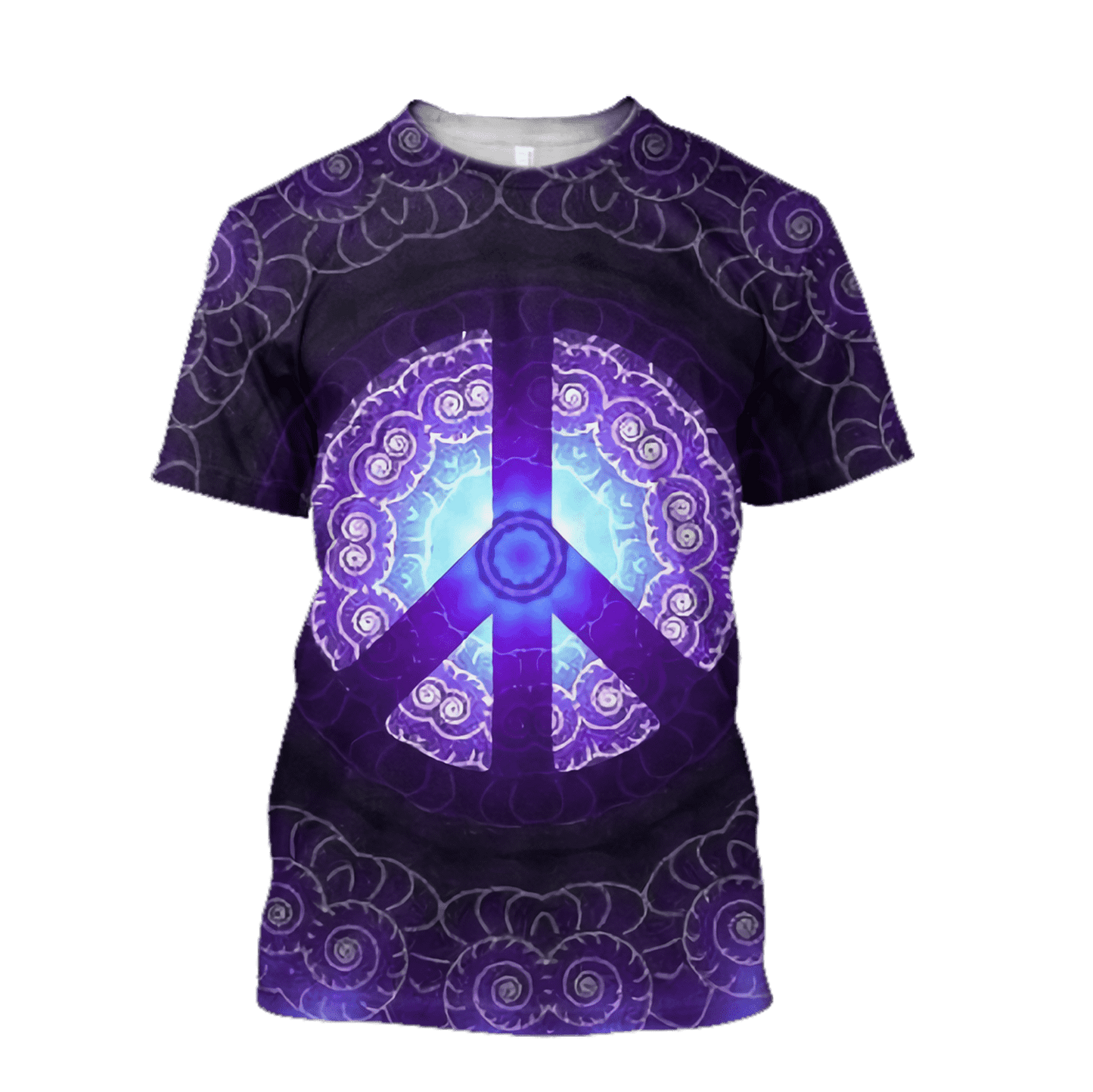 Hippie Peace 3D All Over Printed Hoodie Shirt by SUN AM100301-Apparel-SUN-T-Shirt-S-Vibe Cosy™