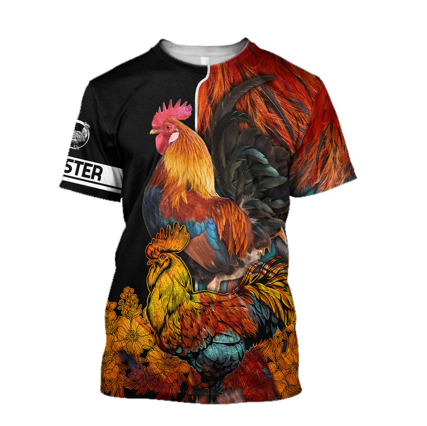 Rooster 3D All Over Printed Shirts for Men and Women AM030104-Apparel-TT-T-Shirt-S-Vibe Cosy™