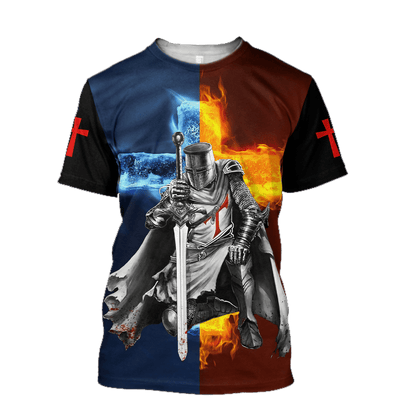 A Child Of God A Man Of Faith A Warrior Of Christ 3D All Over Printed Shirts TA063001S