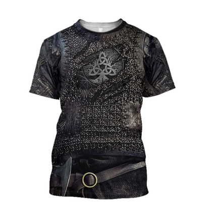 Vikings Armor Tops Pullover-Apparel-HP Arts-T-Shirt-S-Vibe Cosy™