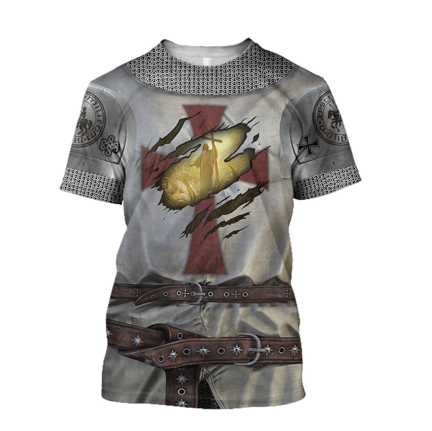 Knight Templar 3D All Over Printed Shirts For Men and Women-Apparel-HP Arts-T-Shirt-S-Vibe Cosy™
