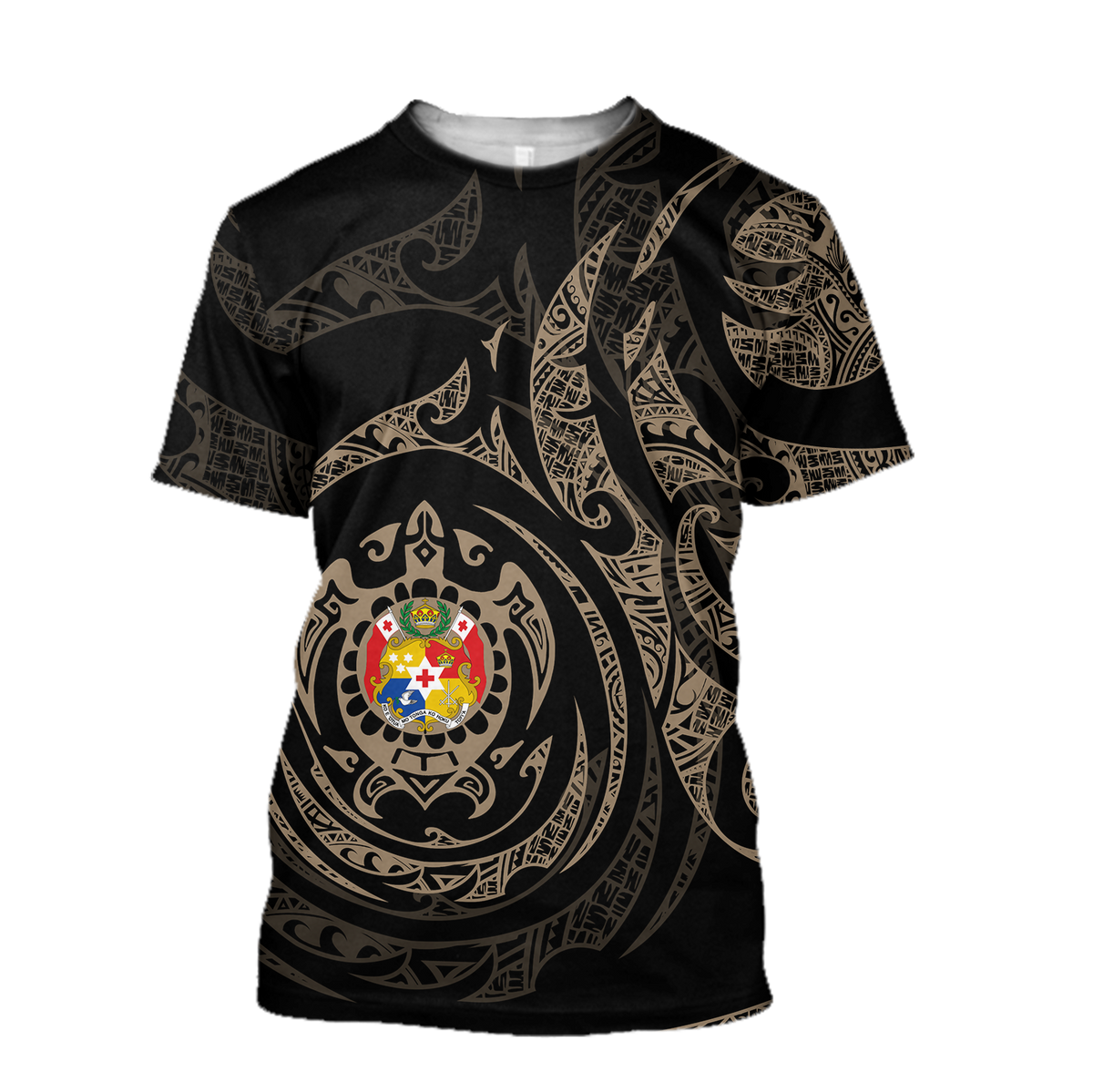 Tonga in My Heart Polynesian Tattoo Style 3D Printed Shirts AM190205-Apparel-TT-T-Shirt-S-Vibe Cosy™