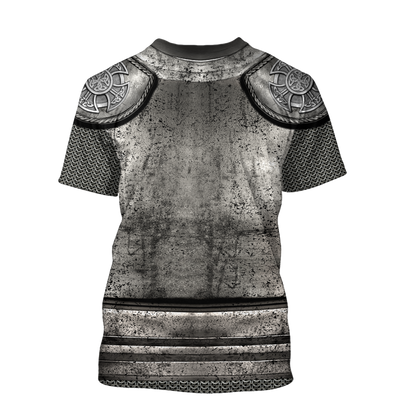 Irish Armor Warrior Knight Chainmail 3D All Over Printed Shirts For Men and Women AM270201-Apparel-TT-Hoodie-S-Vibe Cosy™