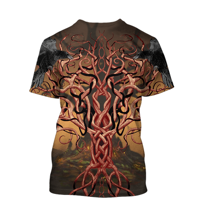 Viking Wolf All Over Printed-ALL OVER PRINT HOODIES-HP Arts-Hoodie-S-Vibe Cosy™