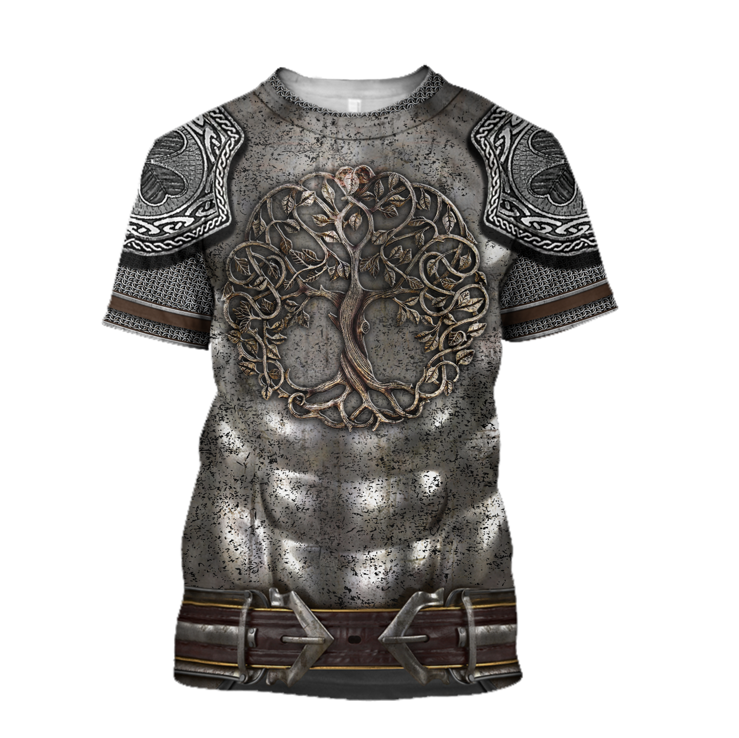 Irish Armor Warrior Knight Chainmail 3D All Over Printed Shirts For Men and Women AM260202-Apparel-TT-T-Shirt-S-Vibe Cosy™