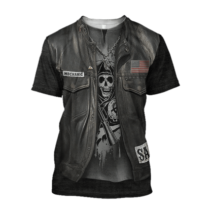 Mechanic 3D All Over Printed Hoodie For Men and Women TN15092001