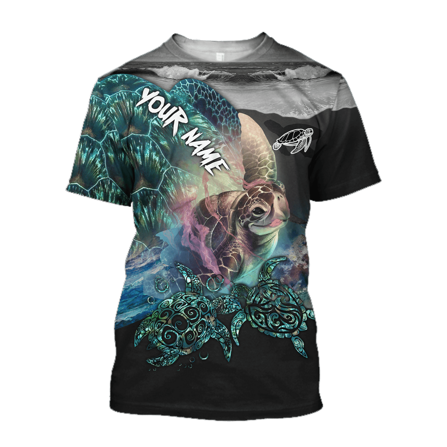 Turtle 3D hoodie shirt for men and women customize name AM102024