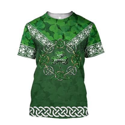 Irish Shamrock 3D All Over Printed Shirts For Men and Women AM270202-Apparel-TT-T-Shirt-S-Vibe Cosy™