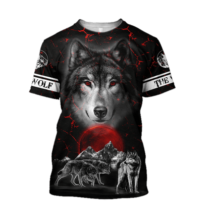 Night Wolf 3D All Over Printed Hoodie For Men and Women AM092005