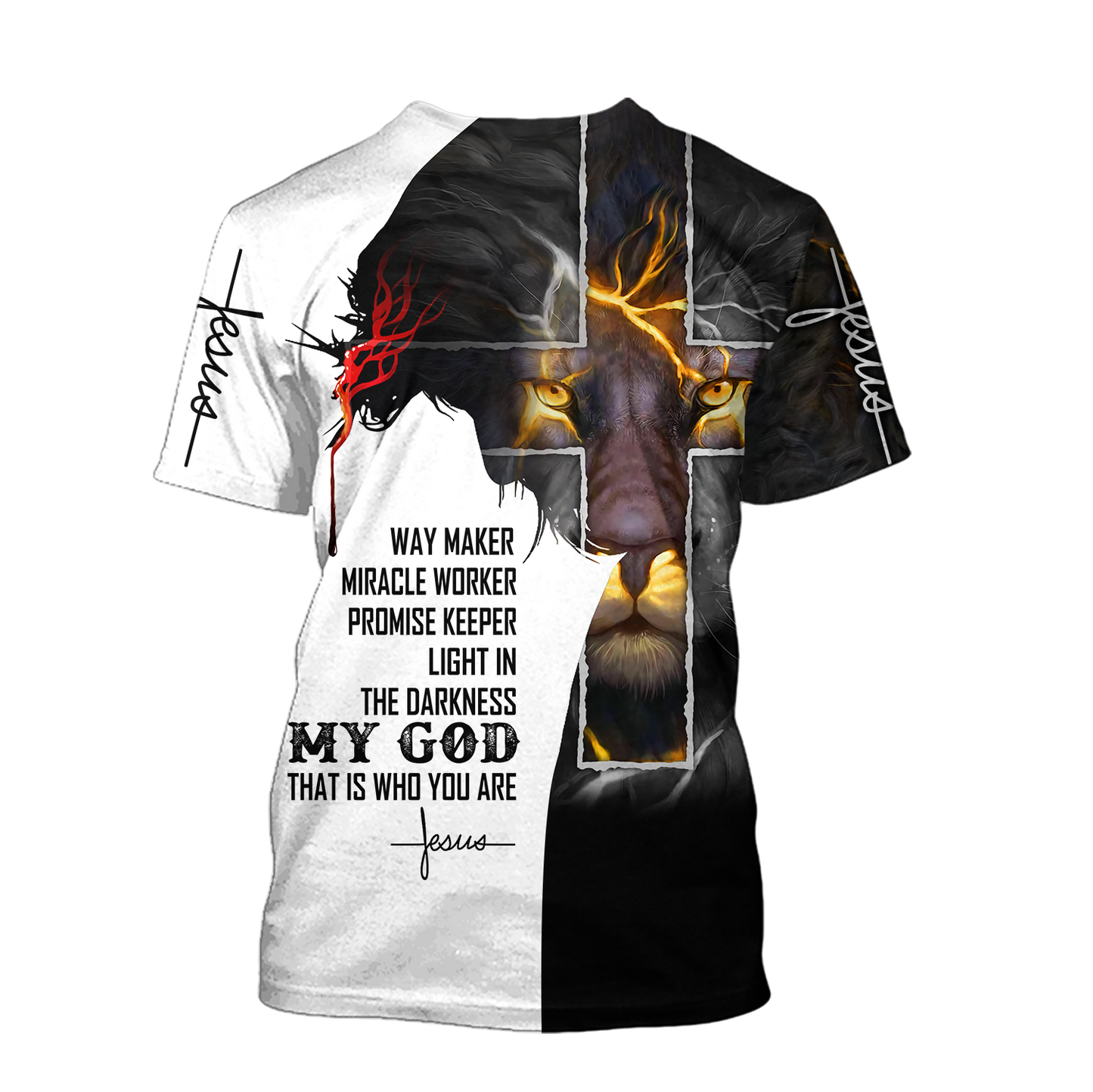 Easter Jesus - Way Maker Miracle Worker Promise Keeper Light In The Darkness-Apparel-HP Arts-T-Shirt-S-Vibe Cosy™