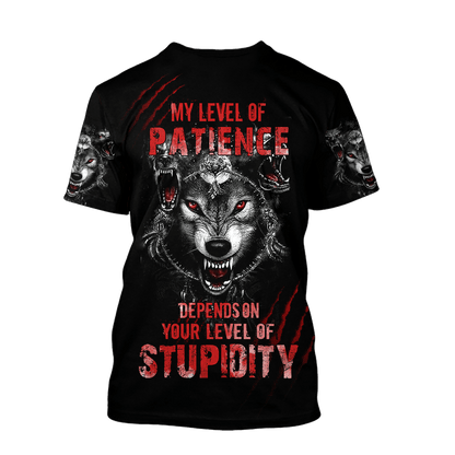 Wolf 3D All Over Printed Hoodie For Men and Women AM082071