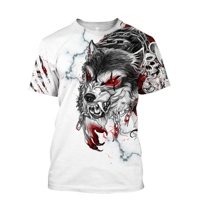 Wolf 3D All Over Printed Unisex Shirt No 08