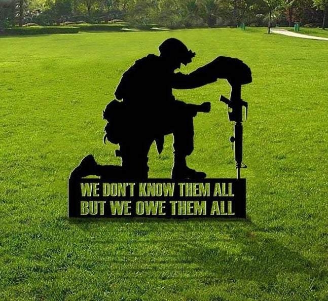 US Veteran Old man Cut Metal Sign