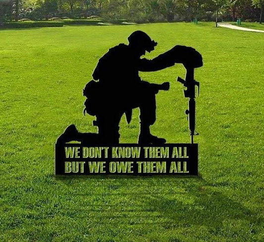 US Veteran Old man Cut Metal Sign