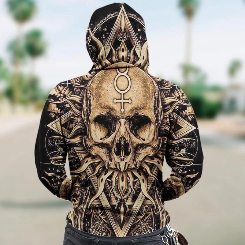 SKULL 3D ZIP HOODIE PL314-Apparel-PL8386-Hoodie-S-Vibe Cosy™