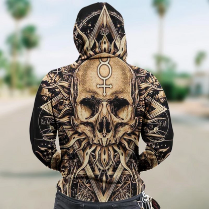 SKULL 3D ZIP HOODIE PL314-Apparel-PL8386-Hoodie-S-Vibe Cosy™