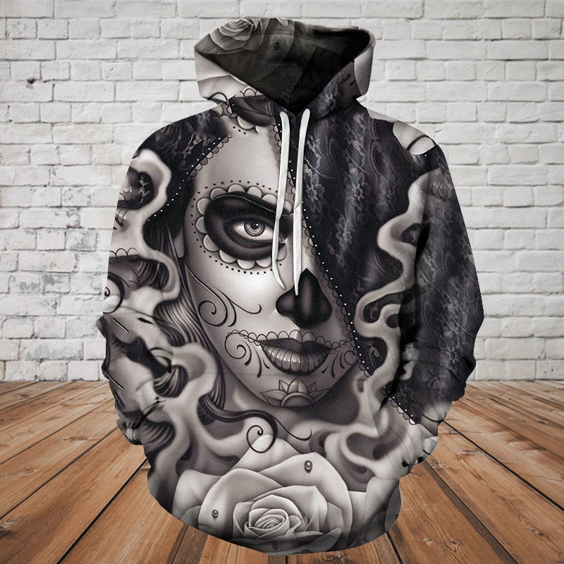 SKULL 3D HOODIE PL316-Apparel-PL8386-Hoodie-S-Vibe Cosy™