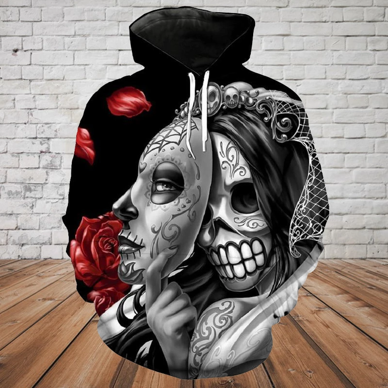 SKULL 3D HOODIE PL317-Apparel-PL8386-Hoodie-S-Vibe Cosy™