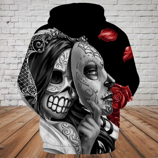 SKULL 3D HOODIE PL317-Apparel-PL8386-Hoodie-S-Vibe Cosy™