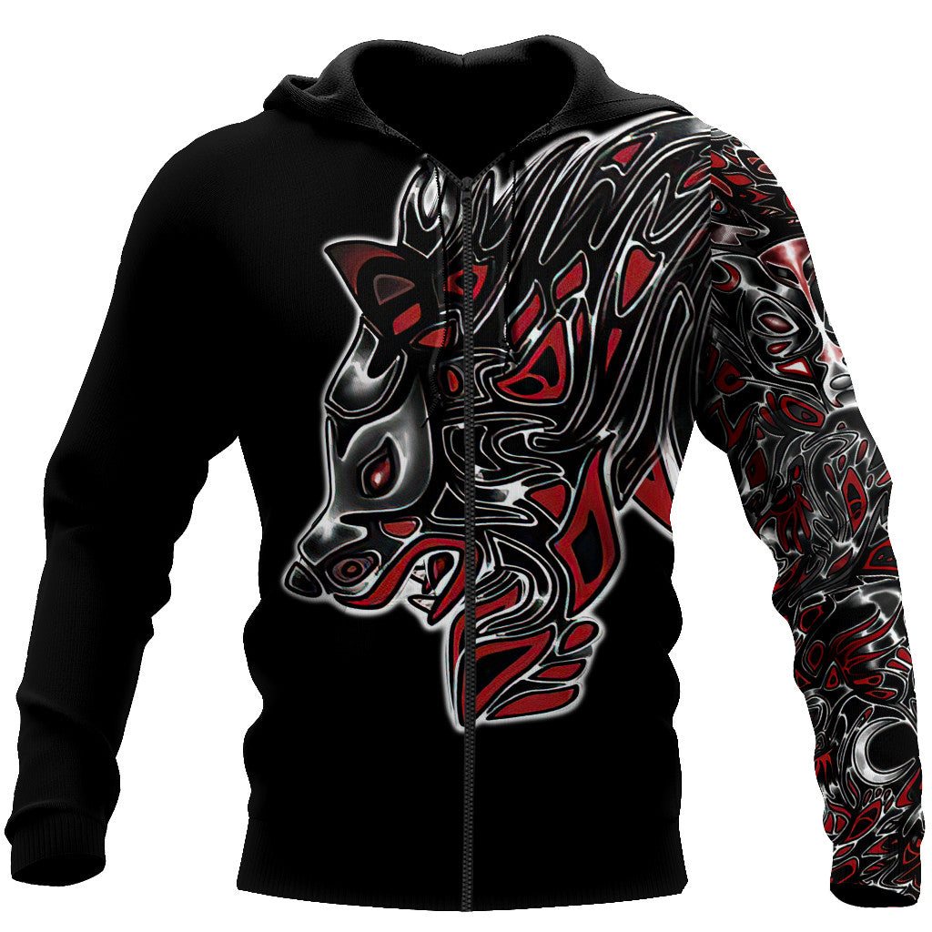 Wolf Tattoo 3D All Over Printed Unisex Shirts No 01