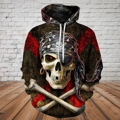 SKULL 3D HOODIE_PIRATE SKULL AND BONES PL327-Apparel-PL8386-Hoodie-S-Vibe Cosy™