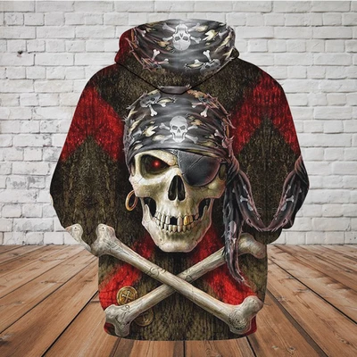 SKULL 3D HOODIE_PIRATE SKULL AND BONES PL327-Apparel-PL8386-Hoodie-S-Vibe Cosy™
