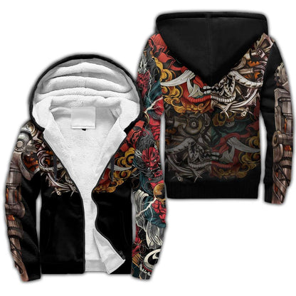 Japan Mask Tattoo 3D All Over Printed Unisex Shirt