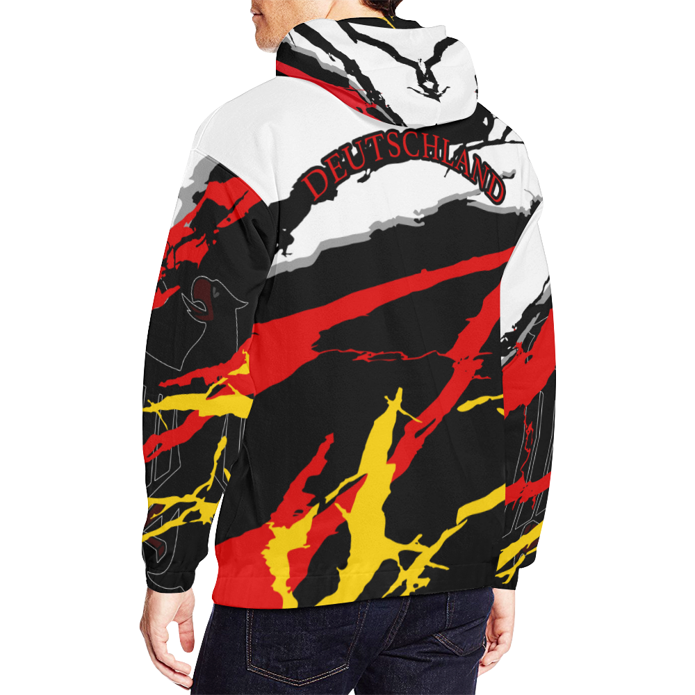 Deutschland - Germany Hoodie - Storm Style PL-Apparel-PL8386-Hoodie-S-Vibe Cosy™
