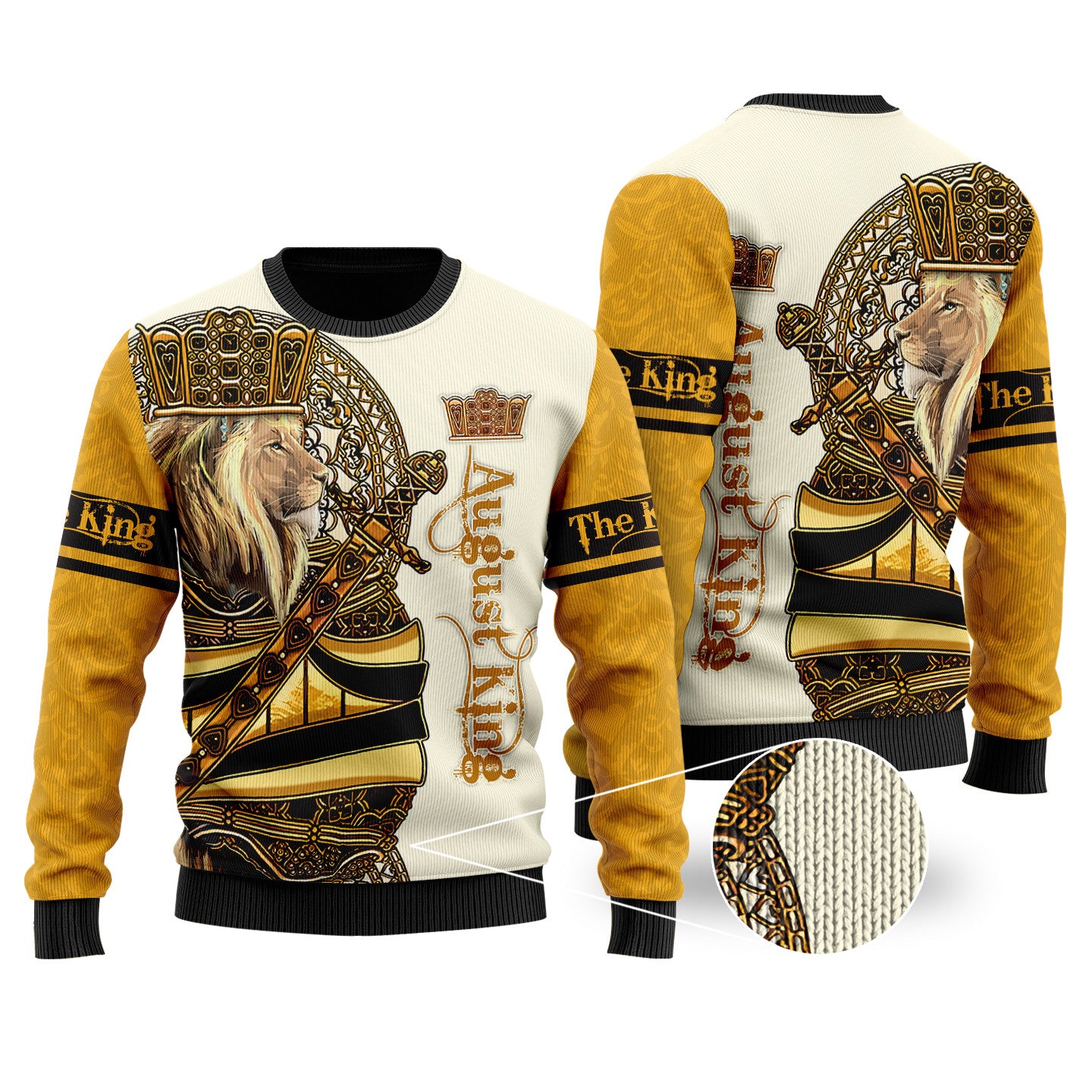 August King Lion 3D All Over Printed Unisex Shirts