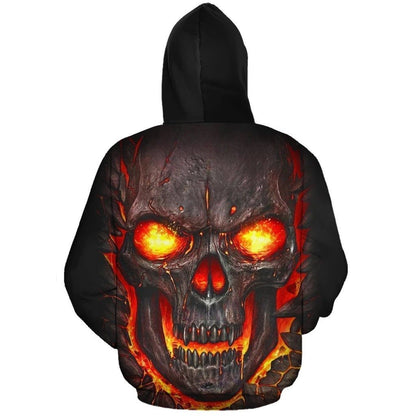 Skull in Hell All Over Hoodie TT130801-Apparel-TT-Hoodie-S-Vibe Cosy™