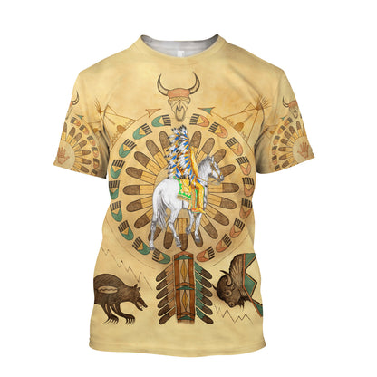 Native American 3D All Over Printed Unisex Shirts