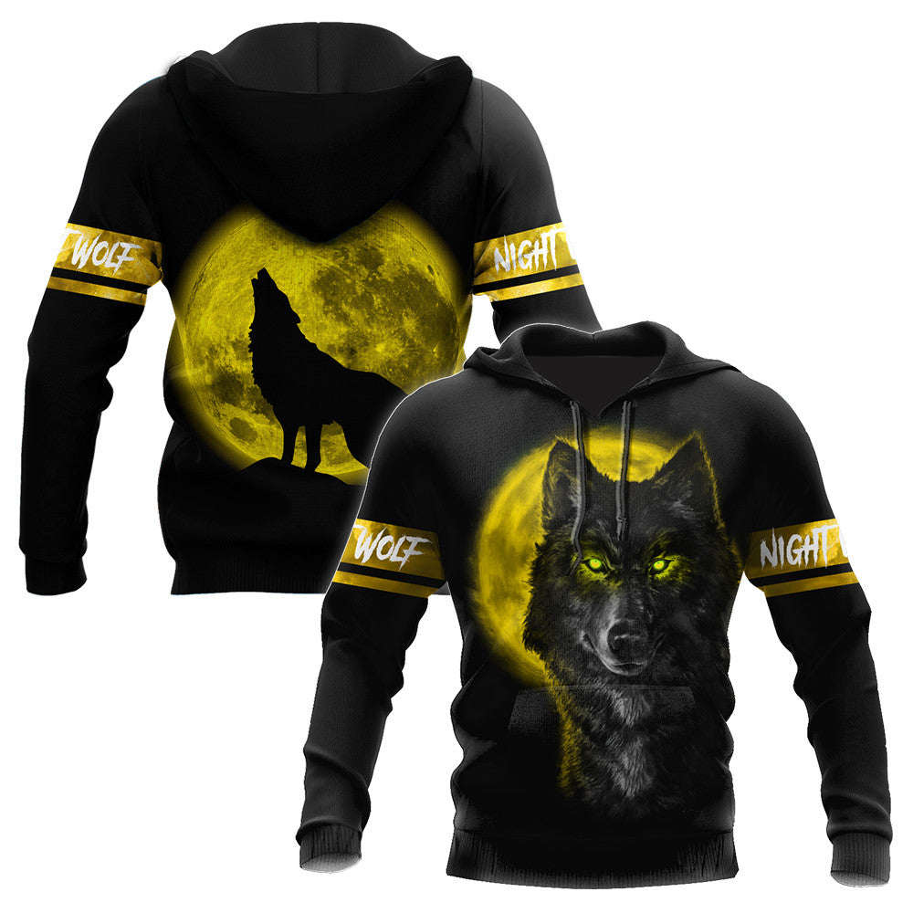 Yellow Wolf 3D All Over Printed Unisex Shirts