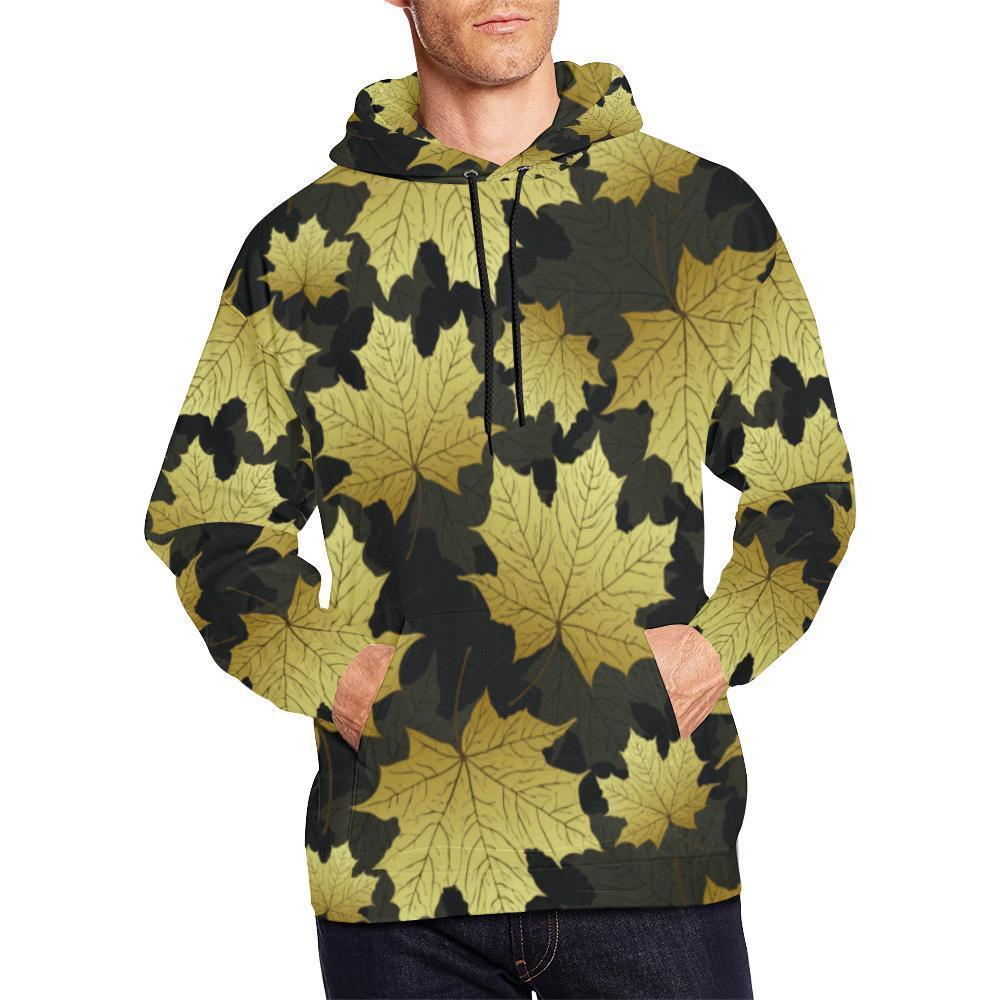 CANADA - MAPLE LEAF OVER PRINT HOODIE A1-Apparel-Khanh Arts-Hoodie-S-Vibe Cosy™