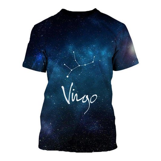 3D ALL OVER PRINTED VIRGO ZODIAC T SHIRT HOODIE NTH150823-Apparel-NTH-T-Shirt-S-Vibe Cosy™