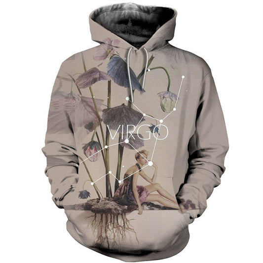 3D ALL OVER PRINTED VIRGO ZODIAC T SHIRT HOODIE NTH150824-Apparel-NTH-Hoodie-S-Vibe Cosy™