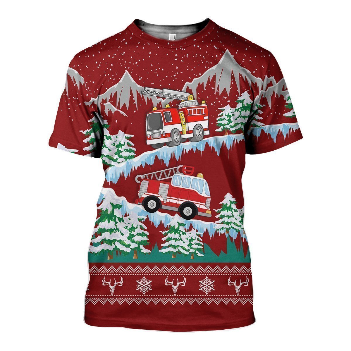 3D All Over Printed Firefighter-Apparel-HP Arts-T-Shirt-S-Vibe Cosy™